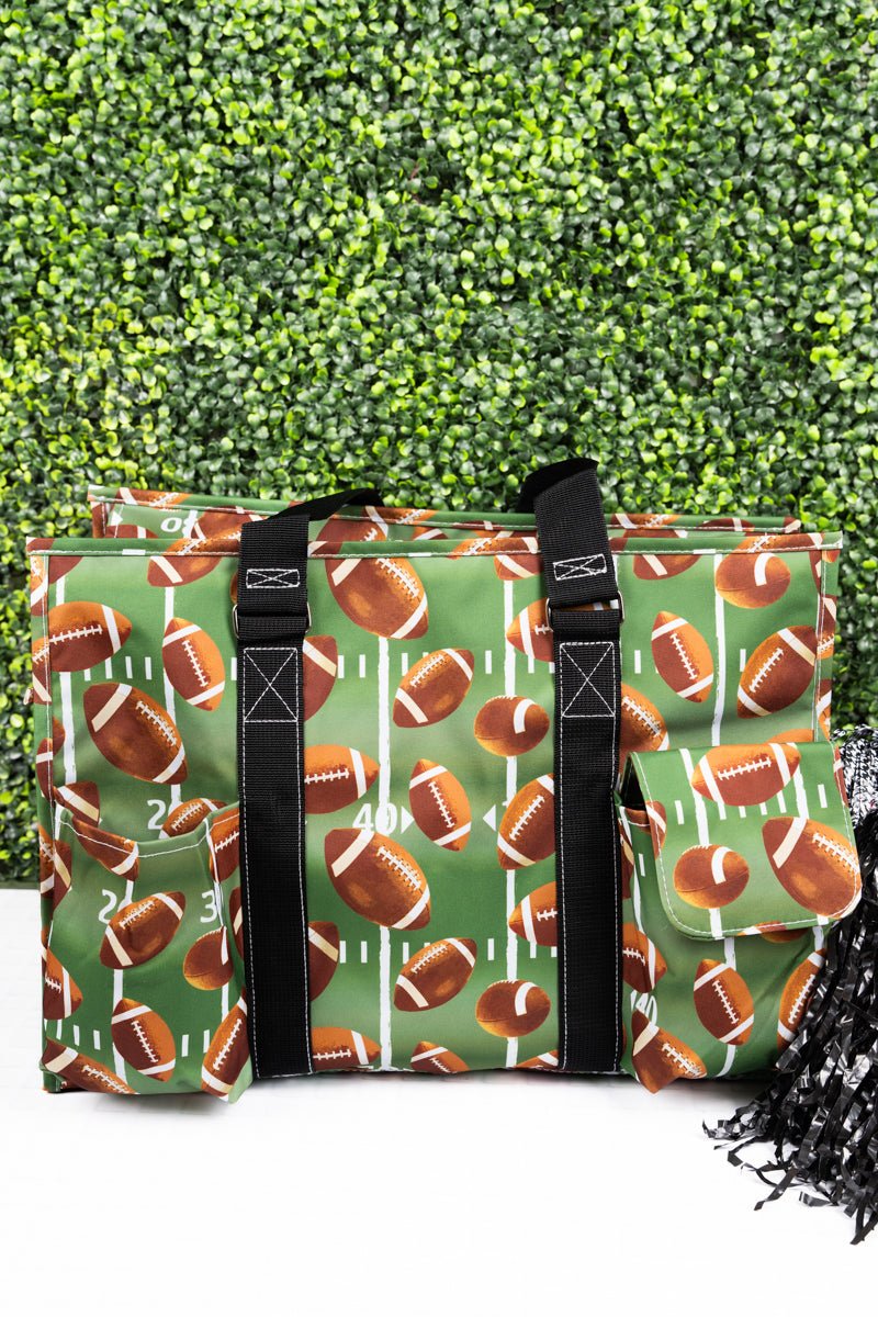 NGIL The Gridiron with Black Trim Large Organizer Tote - Wholesale Accessory Market