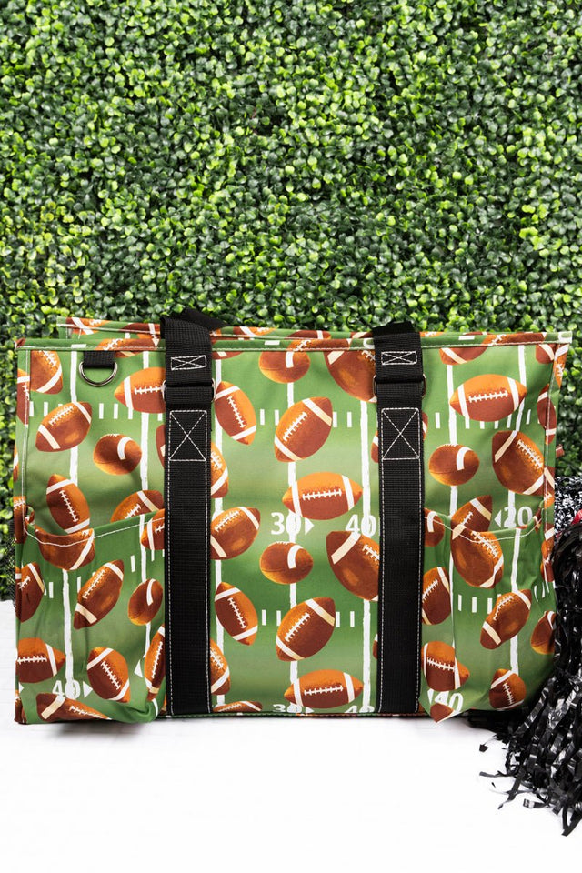 NGIL The Gridiron with Black Trim Large Organizer Tote - Wholesale Accessory Market