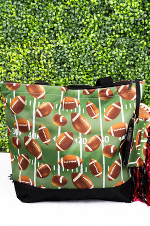 NGIL The Gridiron with Black Trim Tote Bag - Wholesale Accessory Market