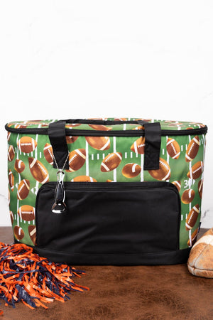 NGIL The Gridiron and Black Cooler Tote with Lid - Wholesale Accessory Market