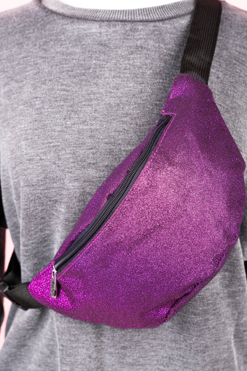 NGIL Purple Glitz & Glam Fanny Pack - Wholesale Accessory Market