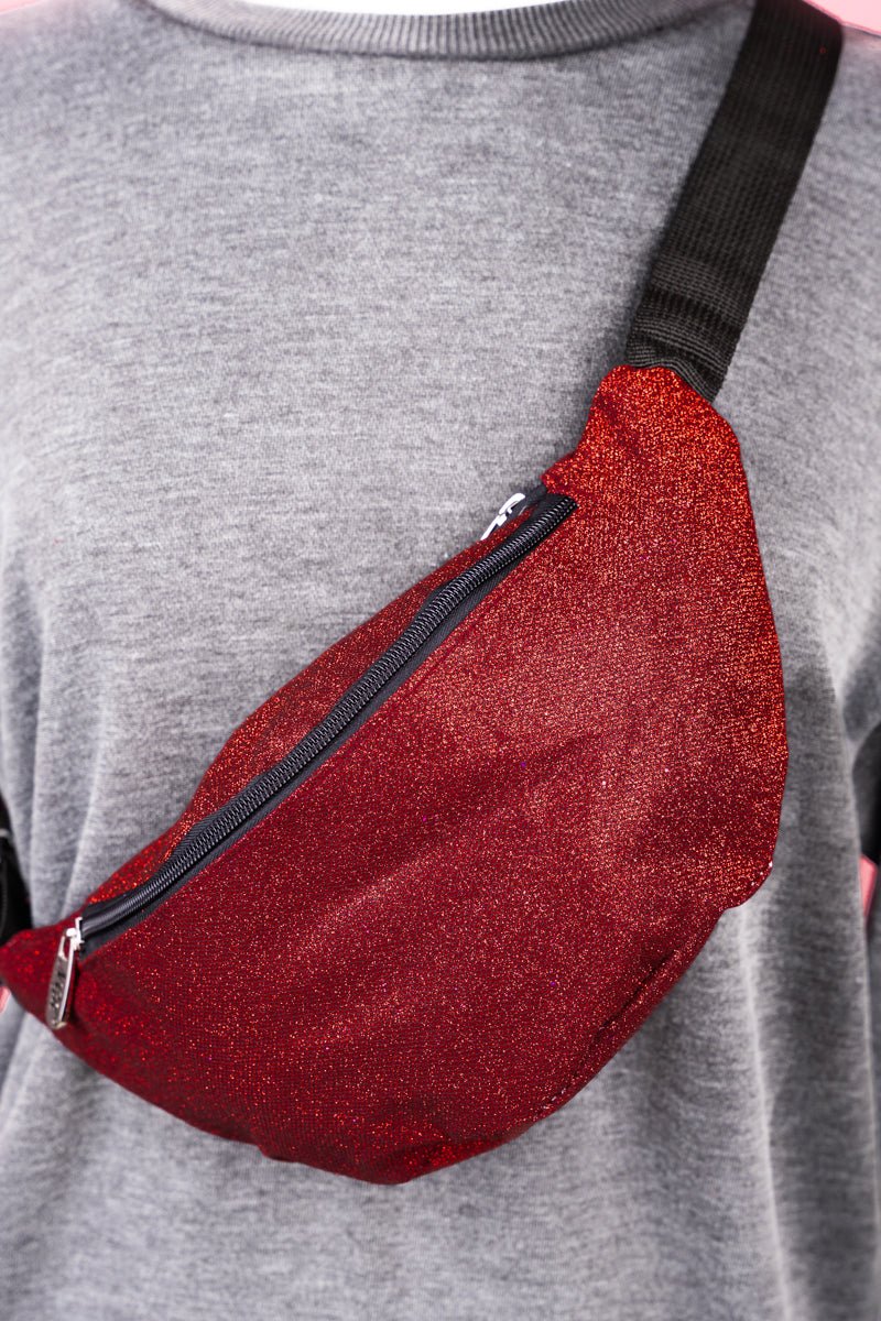 NGIL Red Glitz & Glam Fanny Pack - Wholesale Accessory Market