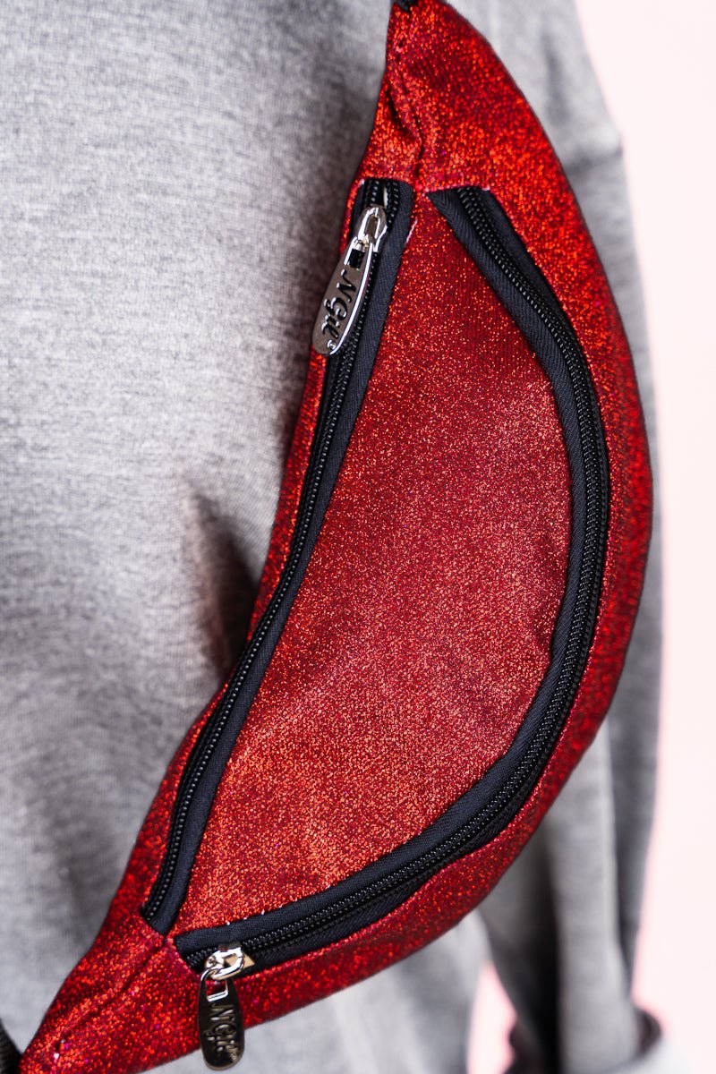 NGIL Red Glitz & Glam Fanny Pack - Wholesale Accessory Market
