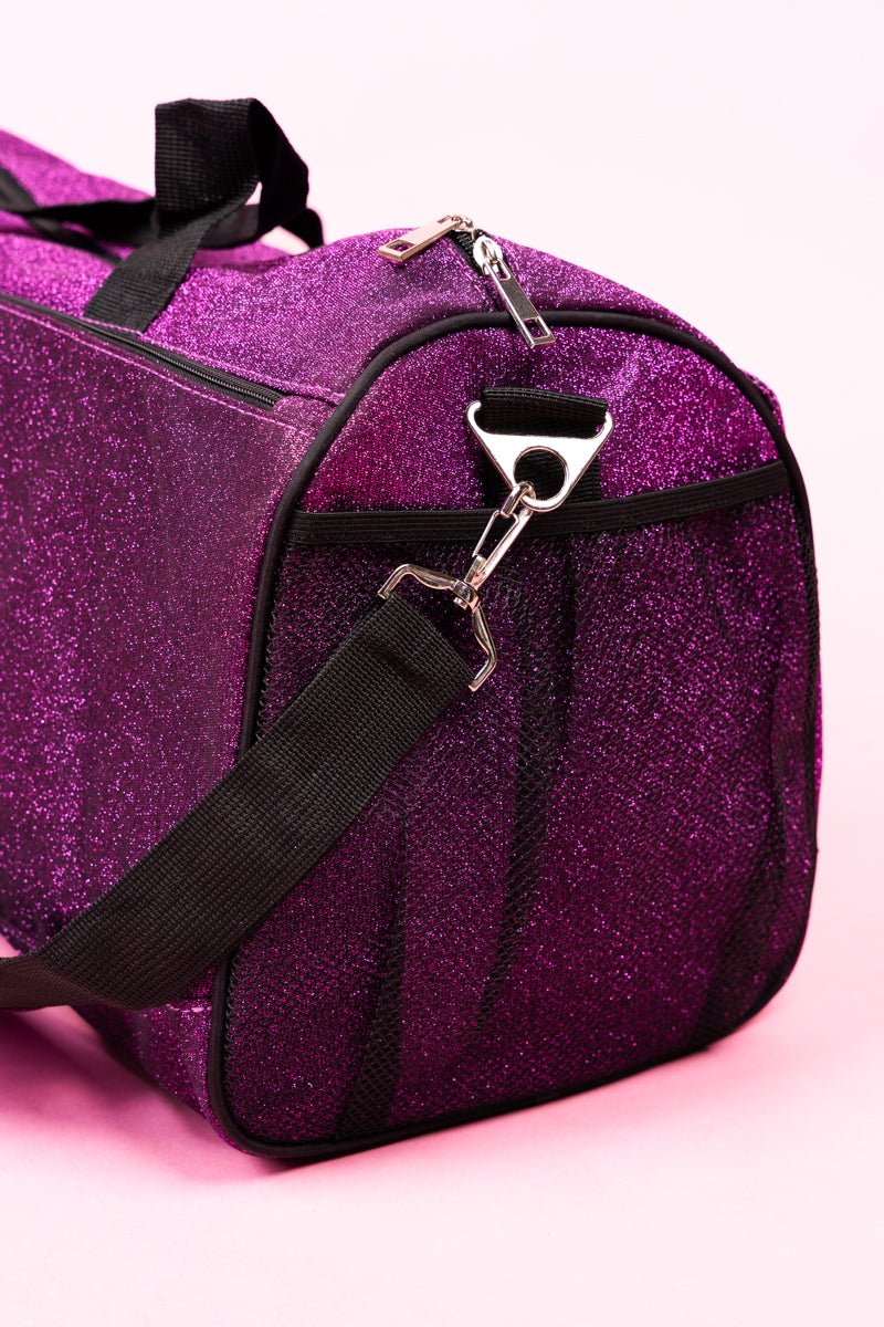 NGIL Purple Glitz & Glam Duffle Bag with Shoe Compartment - Wholesale Accessory Market