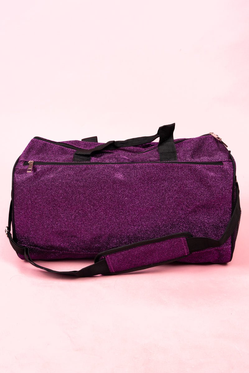 NGIL Purple Glitz & Glam Duffle Bag with Shoe Compartment - Wholesale Accessory Market