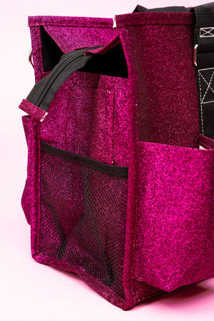 NGIL Hot Pink Glitz & Glam Get Organized Tote - Wholesale Accessory Market