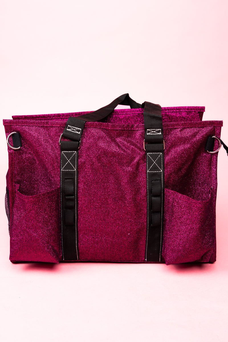 NGIL Hot Pink Glitz & Glam Get Organized Tote - Wholesale Accessory Market