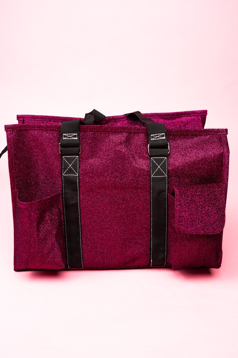 NGIL Hot Pink Glitz & Glam Get Organized Tote - Wholesale Accessory Market