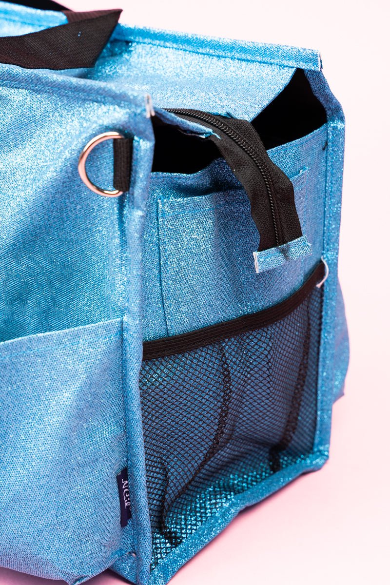 NGIL Turquoise Glitz & Glam Get Organized Tote - Wholesale Accessory Market