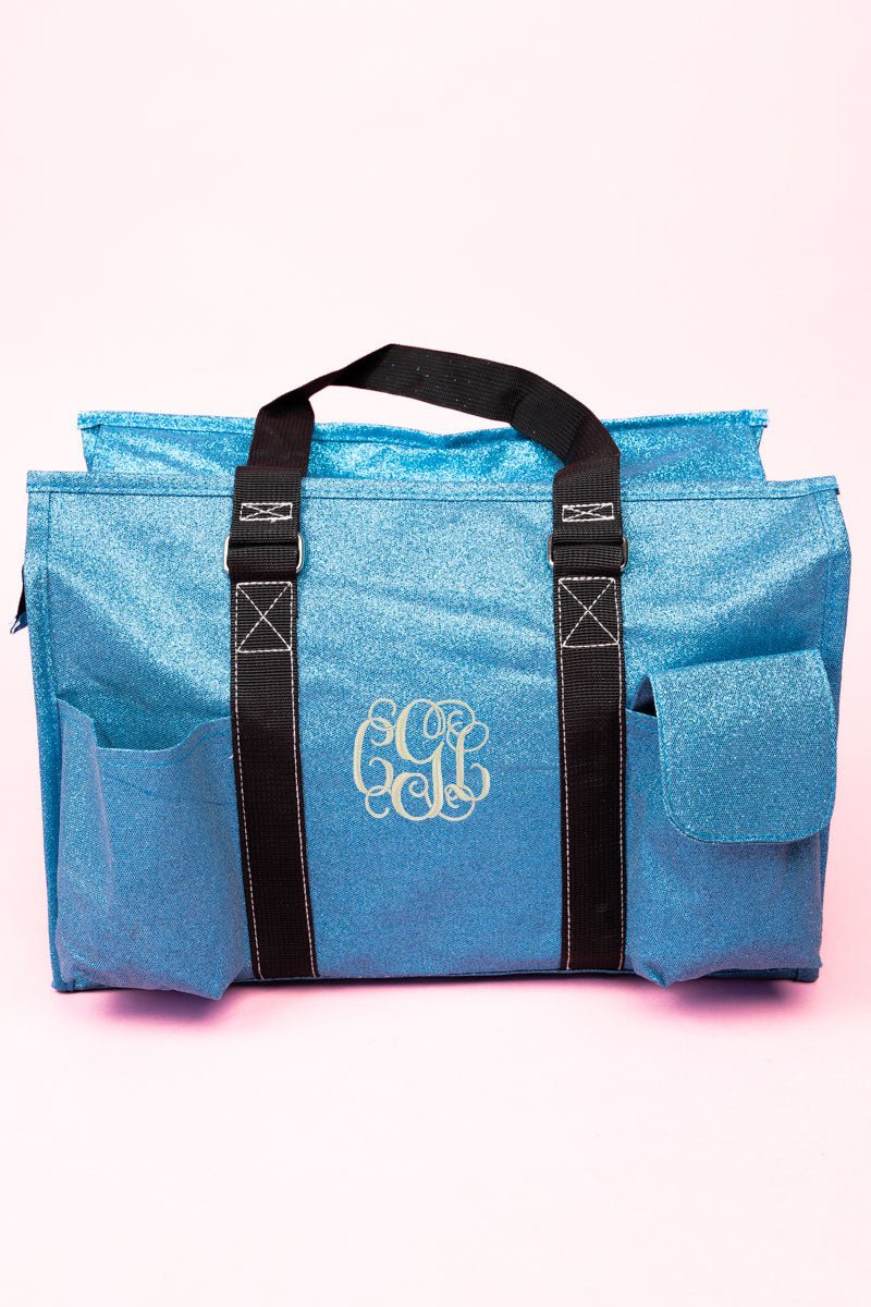 NGIL Turquoise Glitz & Glam Get Organized Tote - Wholesale Accessory Market