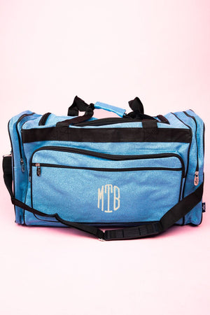 NGIL Turquoise Glitz & Glam Duffle Bag 23" - Wholesale Accessory Market