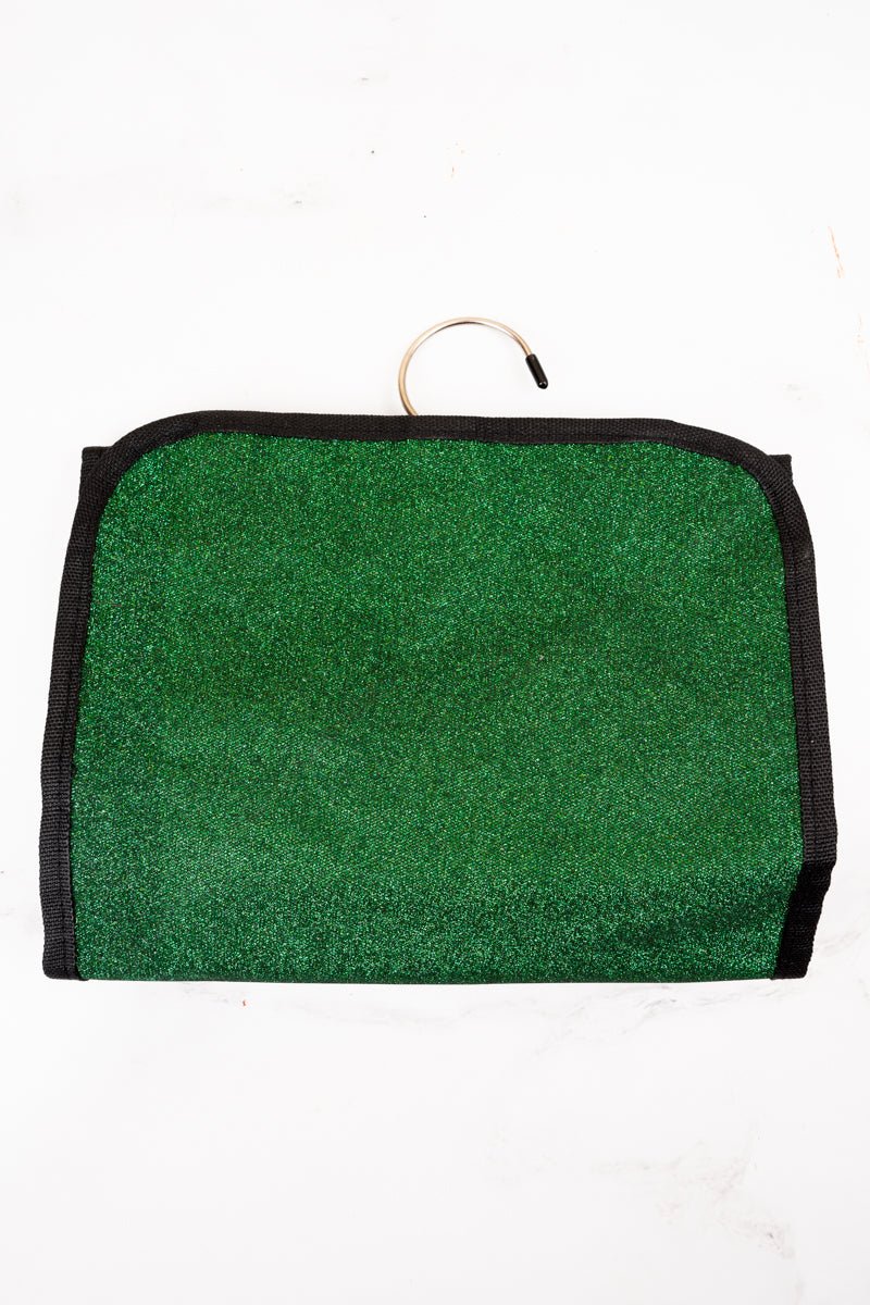 NGIL Green Glitz & Glam Roll Up Cosmetic Bag - Wholesale Accessory Market