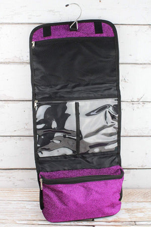 NGIL Purple Glitz & Glam Roll Up Cosmetic Bag - Wholesale Accessory Market