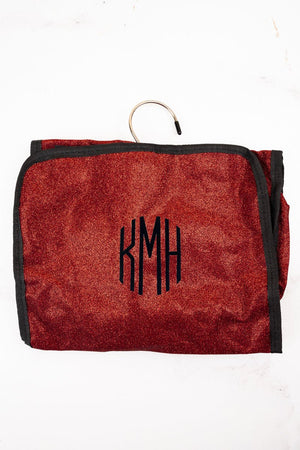 NGIL Red Glitz & Glam Roll Up Cosmetic Bag - Wholesale Accessory Market