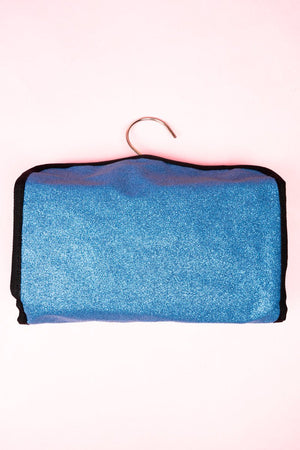 NGIL Turquoise Glitz & Glam Roll Up Cosmetic Bag - Wholesale Accessory Market