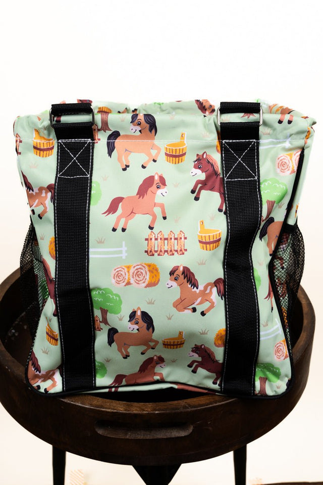 NGIL Pony Up Mini Collapsible Haul-It-All Basket with Mesh Pockets - Wholesale Accessory Market