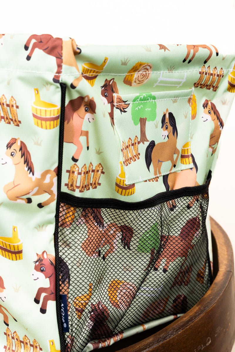 NGIL Pony Up Collapsible Haul-It-All Basket with Mesh Pockets - Wholesale Accessory Market