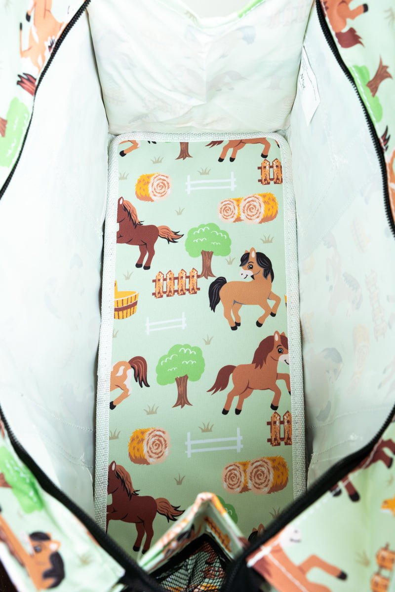 NGIL Pony Up Utility Tote with Black Trim - Wholesale Accessory Market