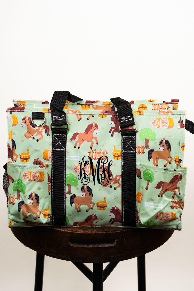 NGIL Pony Up Utility Tote with Black Trim - Wholesale Accessory Market