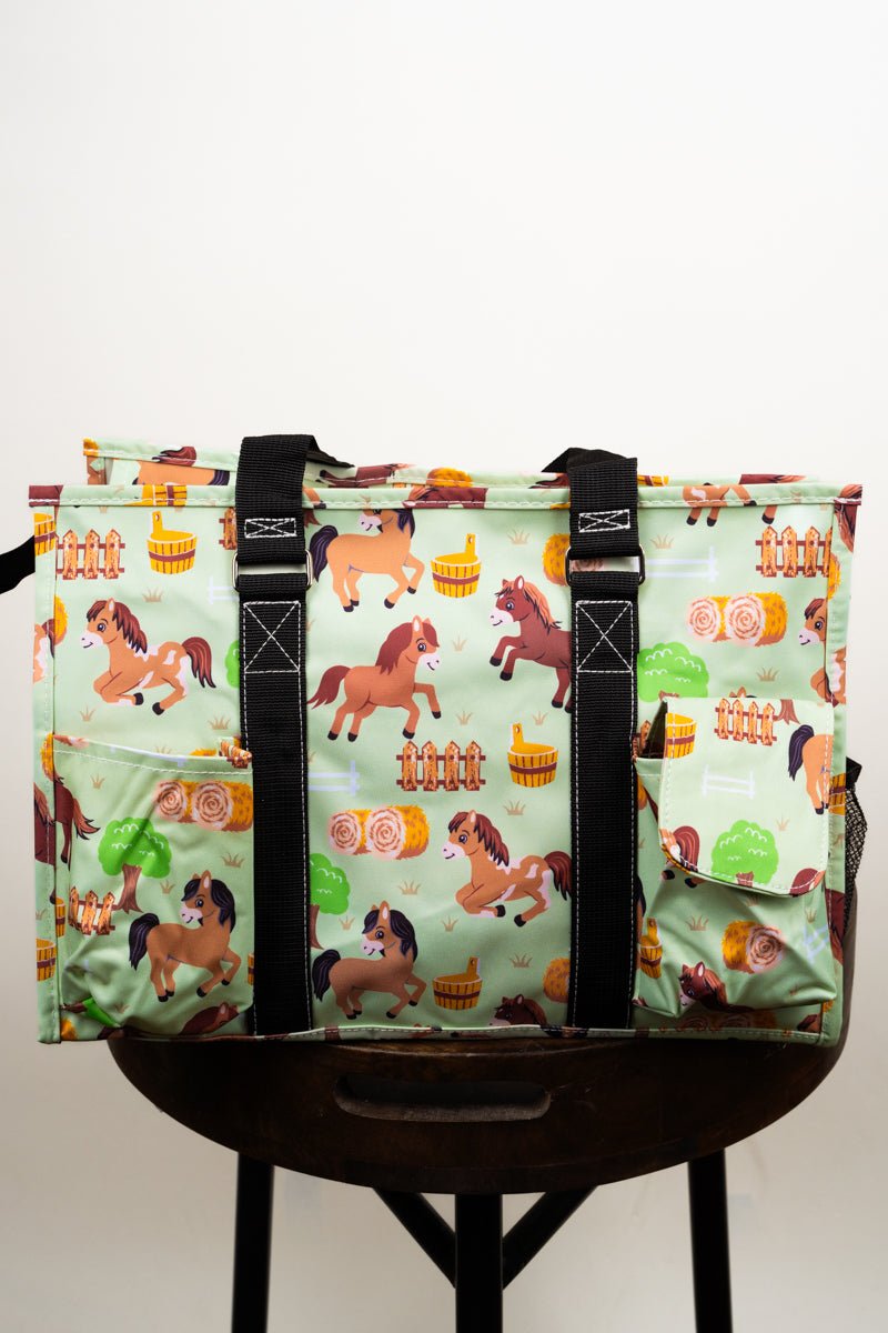 NGIL Pony Up Utility Tote with Black Trim - Wholesale Accessory Market