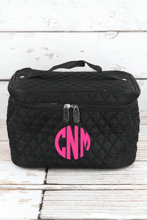 NGIL Black Quilted Train Case - Wholesale Accessory Market