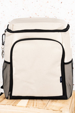 NGIL Canvas with Black Trim Cooler Backpack - Wholesale Accessory Market