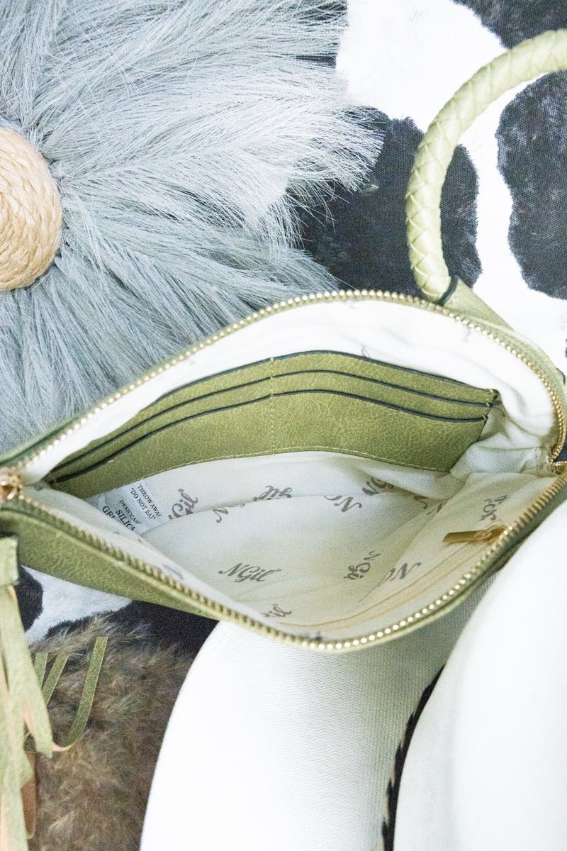 NGIL Lime Faux Leather Bangle Clutch - Wholesale Accessory Market