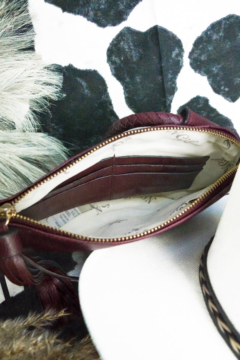 NGIL Wine Faux Leather Bangle Clutch - Wholesale Accessory Market