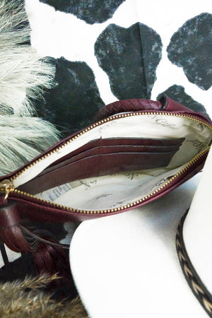 NGIL Wine Faux Leather Bangle Clutch - Wholesale Accessory Market