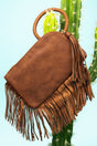 NGIL Light Brown Fairleigh Fringe Bangle Clutch - Wholesale Accessory Market