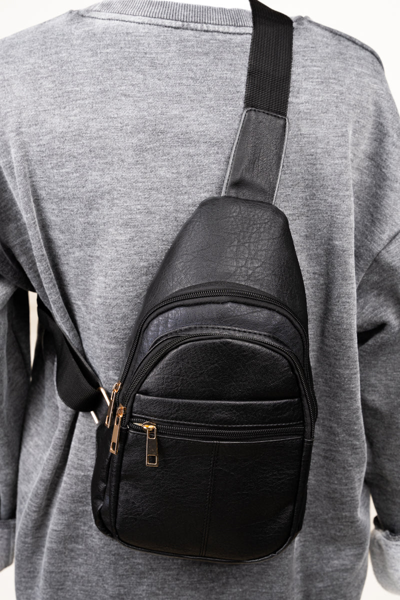 NGIL Black Small Rylee Sling Bag - Wholesale Accessory Market