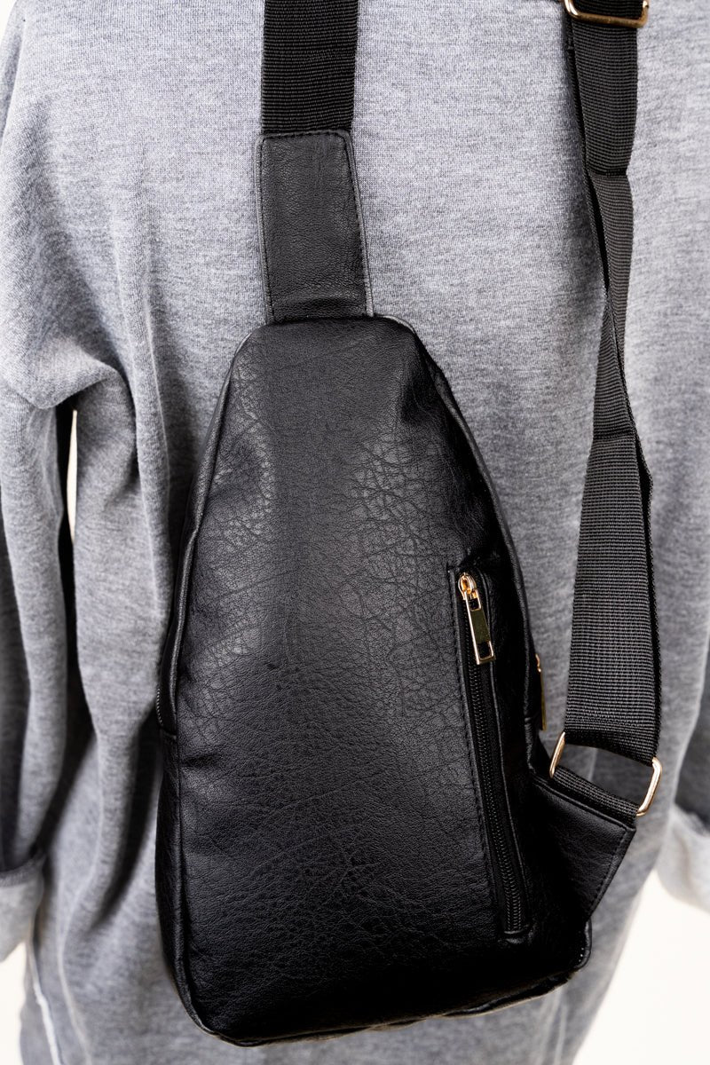 NGIL Black Small Rylee Sling Bag - Wholesale Accessory Market