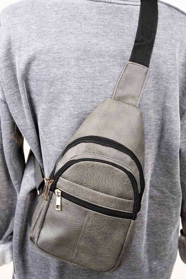 NGIL Dark Gray Small Rylee Sling Bag - Wholesale Accessory Market