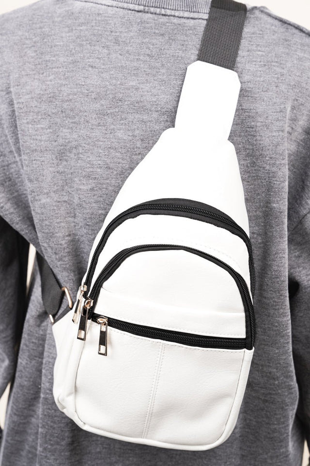 NGIL White Small Rylee Sling Bag - Wholesale Accessory Market