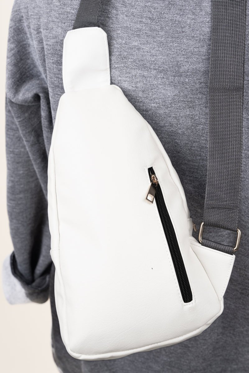 NGIL White Small Rylee Sling Bag - Wholesale Accessory Market