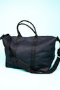 NGIL Navy Faux Leather Weekender - Wholesale Accessory Market