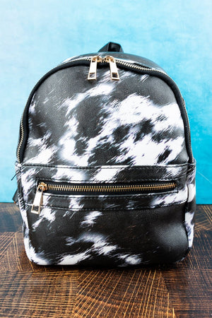 NGIL Cow-lifornia Dreaming Faux Leather Small Backpack - Wholesale Accessory Market