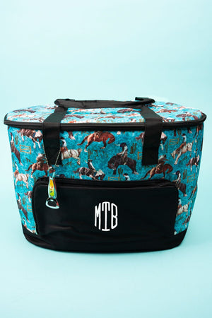 NGIL Blue Ridge Rodeo and Black Cooler Tote with Lid - Wholesale Accessory Market