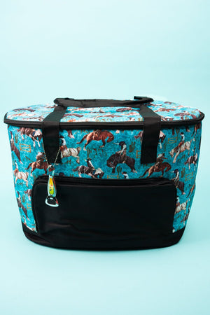NGIL Blue Ridge Rodeo and Black Cooler Tote with Lid - Wholesale Accessory Market