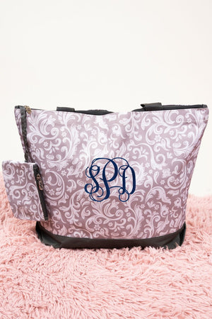 NGIL Parisian Park with Gray Trim Tote Bag - Wholesale Accessory Market