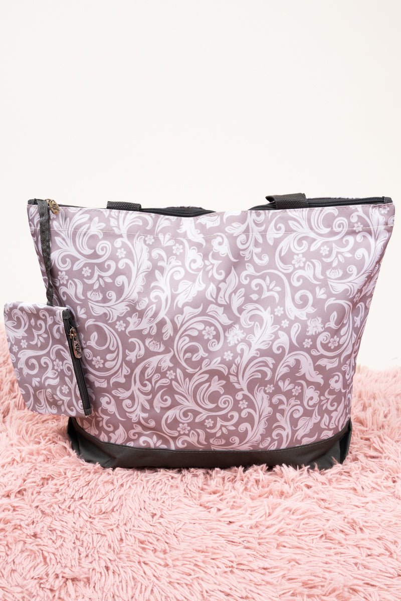 NGIL Parisian Park with Gray Trim Tote Bag - Wholesale Accessory Market