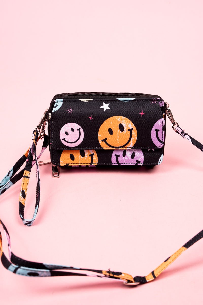 NGIL Come On Get Happy Crossbody Organizer Clutch - Wholesale Accessory Market