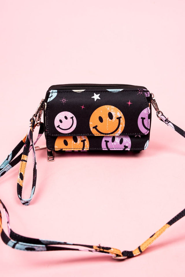NGIL Come On Get Happy Crossbody Organizer Clutch - Wholesale Accessory Market