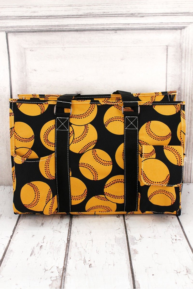 Softball Utility Tote with Black Trim SOF731BLACK Wholesale