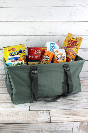 NGIL Gray Collapsible Haul-It-All Basket with Mesh Pockets - Wholesale Accessory Market