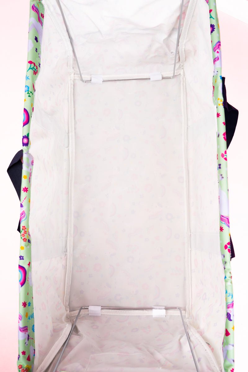 NGIL Rainbow Magic Collapsible Haul-It-All Basket with Mesh Pockets - Wholesale Accessory Market