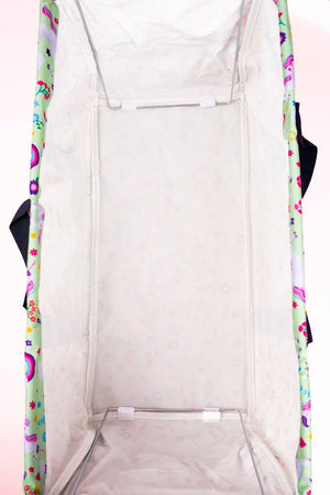 NGIL Rainbow Magic Collapsible Haul-It-All Basket with Mesh Pockets - Wholesale Accessory Market