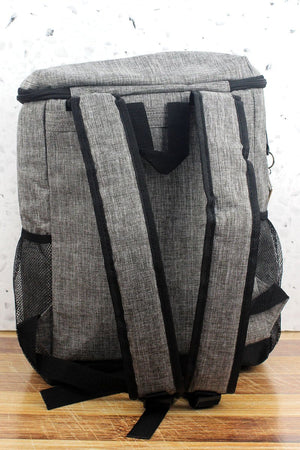NGIL Steel Gray Crosshatch Cooler Backpack - Wholesale Accessory Market