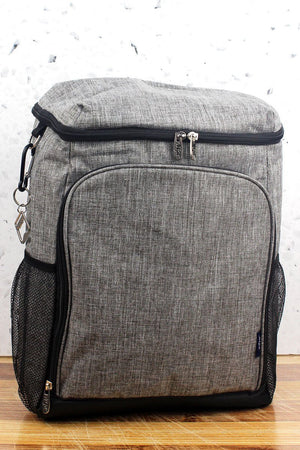 NGIL Steel Gray Crosshatch Cooler Backpack - Wholesale Accessory Market