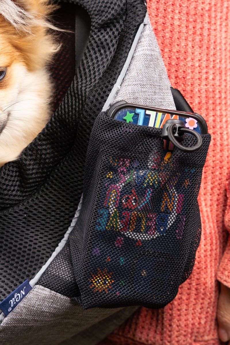 NGIL Steel Gray Crosshatch Pet Sling - Wholesale Accessory Market